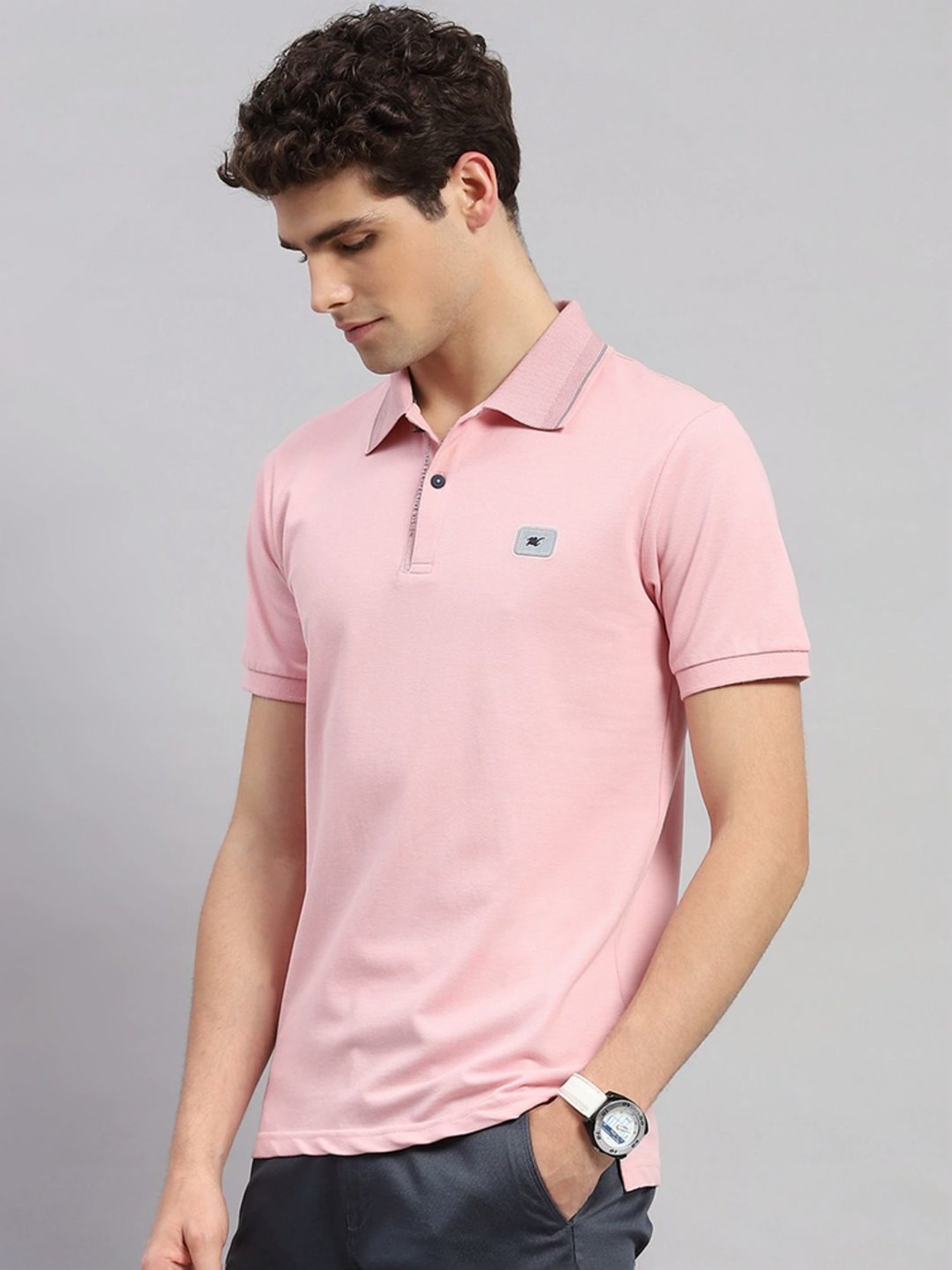 Monte Carlo Pink Regular Fit Polo T-Shirt