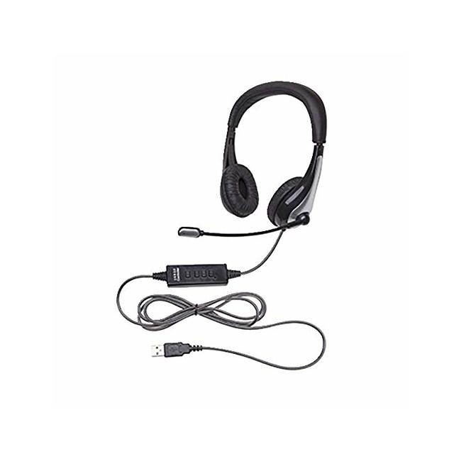 Califone 1025MUSB NeoTech USB Headset, Mic with CaliTuff Braided Cord