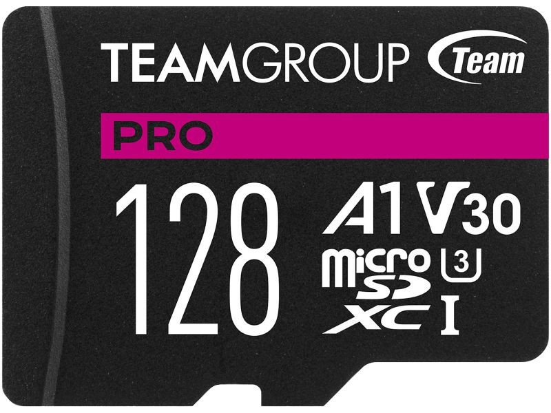 Team Group 256GB Micro SDXC PRO A1 U3 V30 Card Speed Up to 100MB/s (TPUSDX256GIV30A1P03)