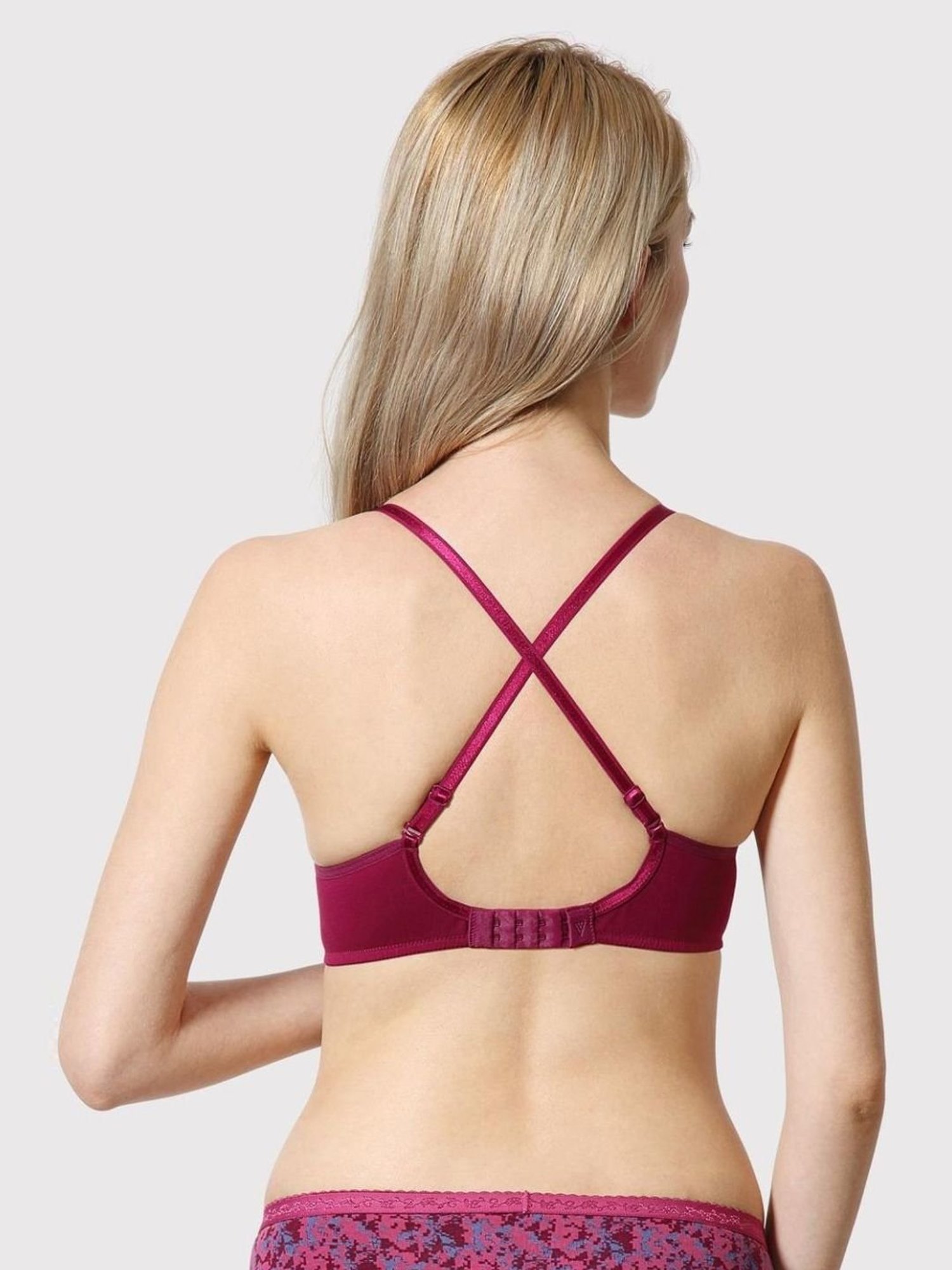 Tweens Peach & Green Non Padded Bra (Pack Of 2)