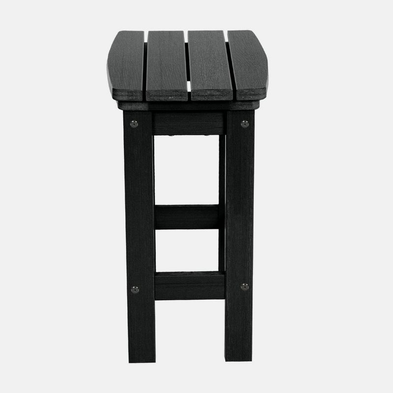 Lehigh Counter Height Patio Stool Black - highwood