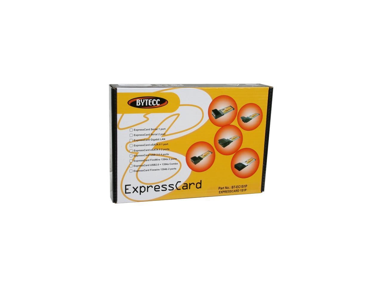 SA BT-EC1S1P Serial + Paralle Ports ExpressCard Serial 1 port + Parallel 1 Port