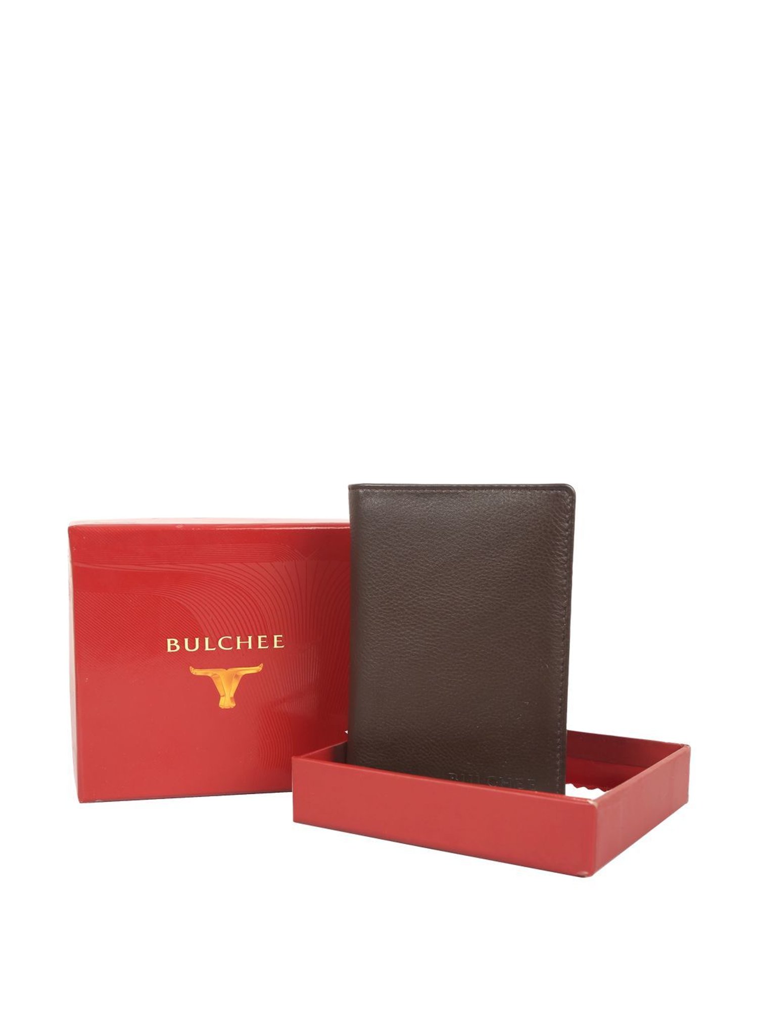 BULCHEE Brown Casual Leather Bi-Fold Wallet for men