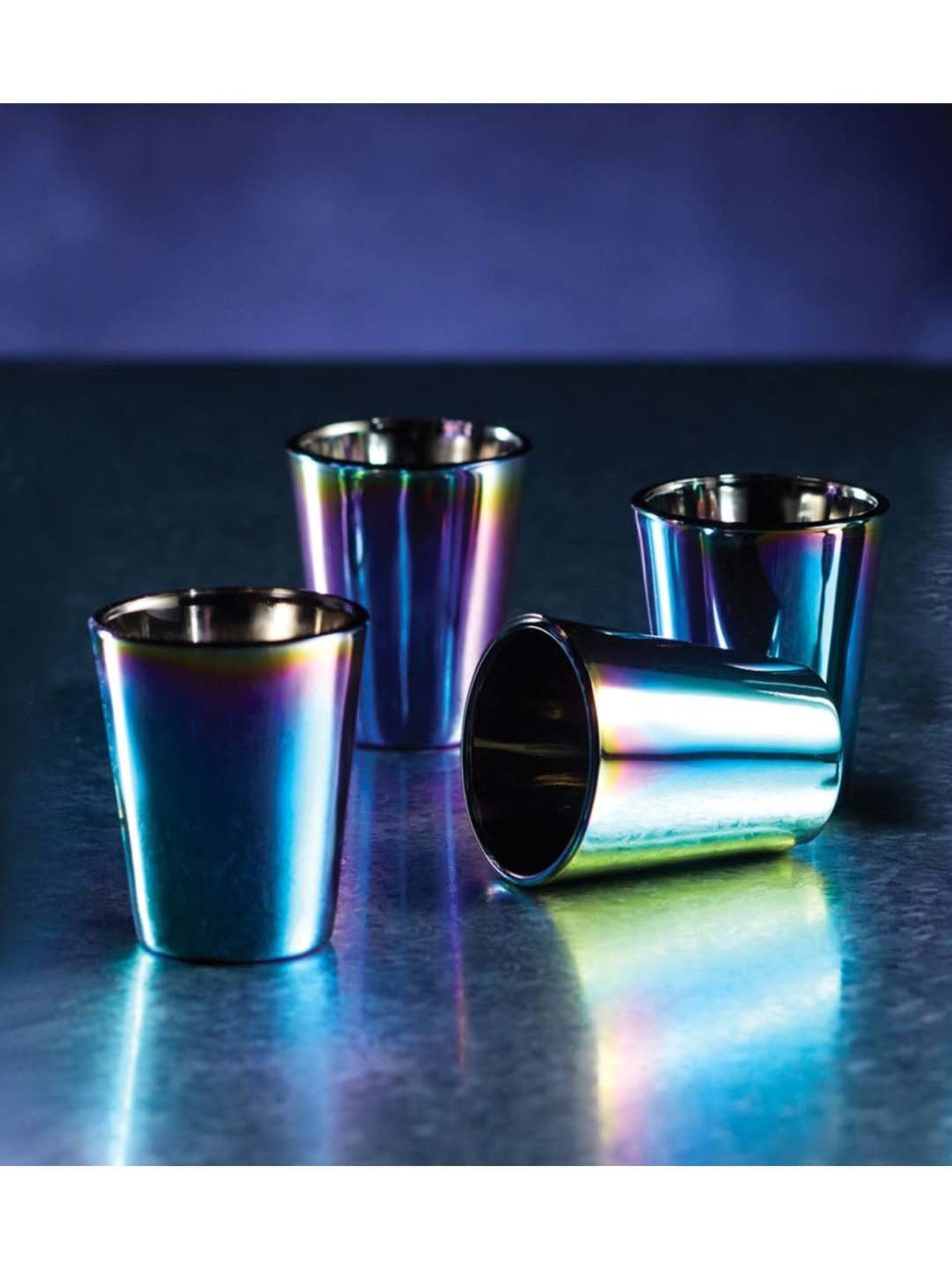 Melbify Roll Sip Transparent Cocktail Glass with straw 250ml - Set of 2