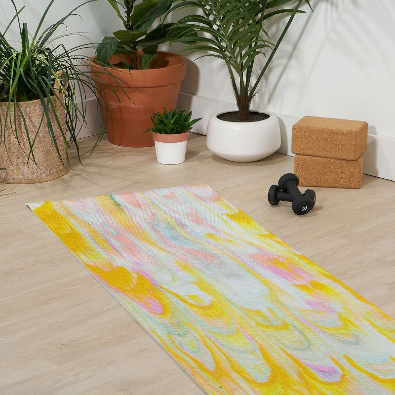 SunshineCanteen marbled pastel dreams (6mm) 24" x 70" Yoga Mat - Society6