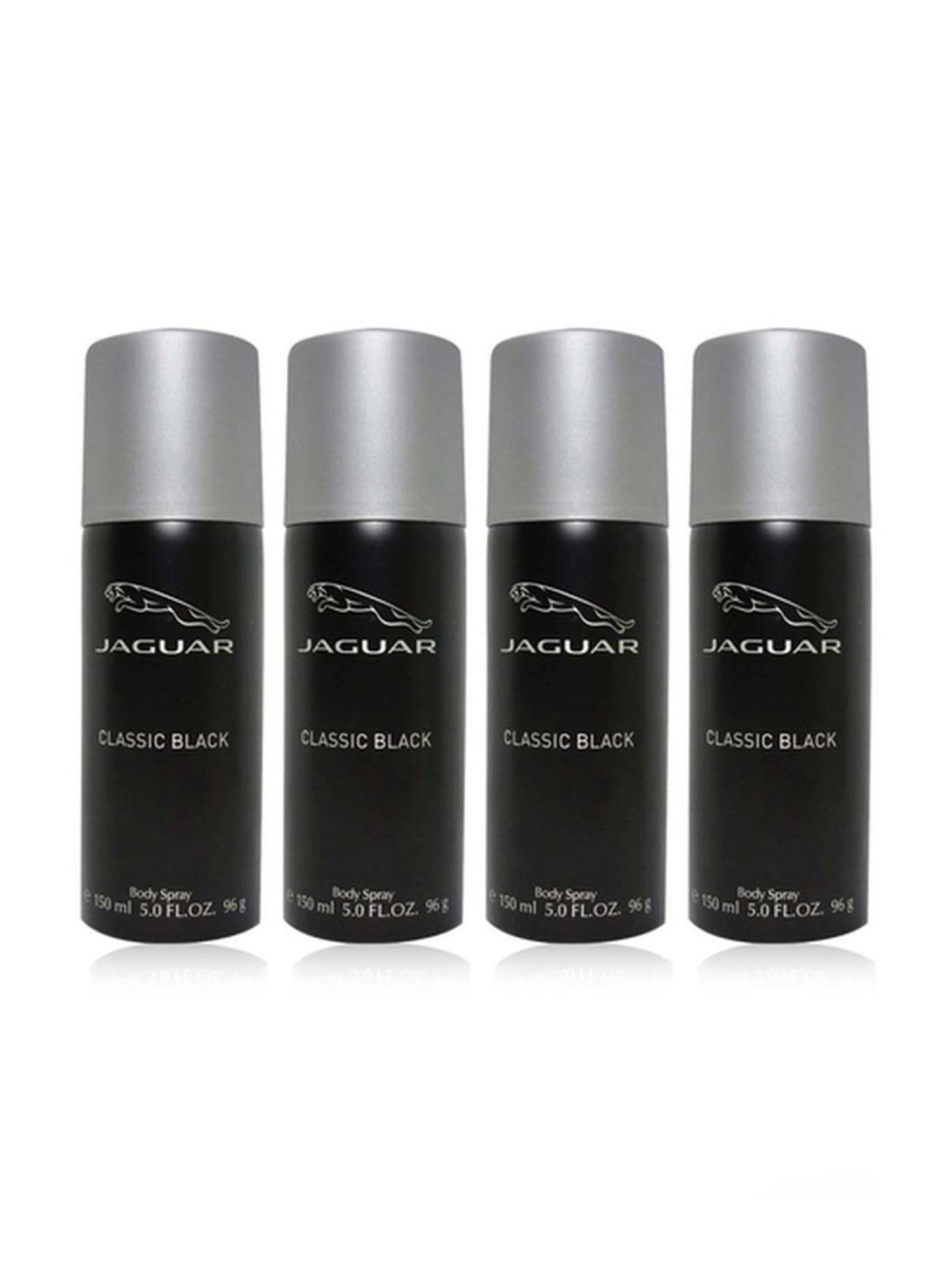 Jaguar Classic Black Deodorant Spray (Pack of 4)