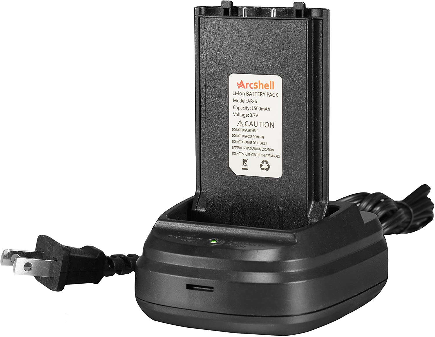 Rechargeable Long Range Two-Way Radios with Earpiece 4 Pack Walkie Talkies UHF 400-470Mhz Li-ion Battery and Charger Included