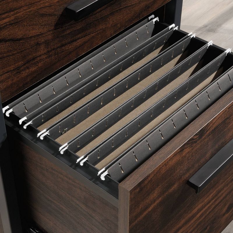 Market Commons L Desk Walnut - Sauder