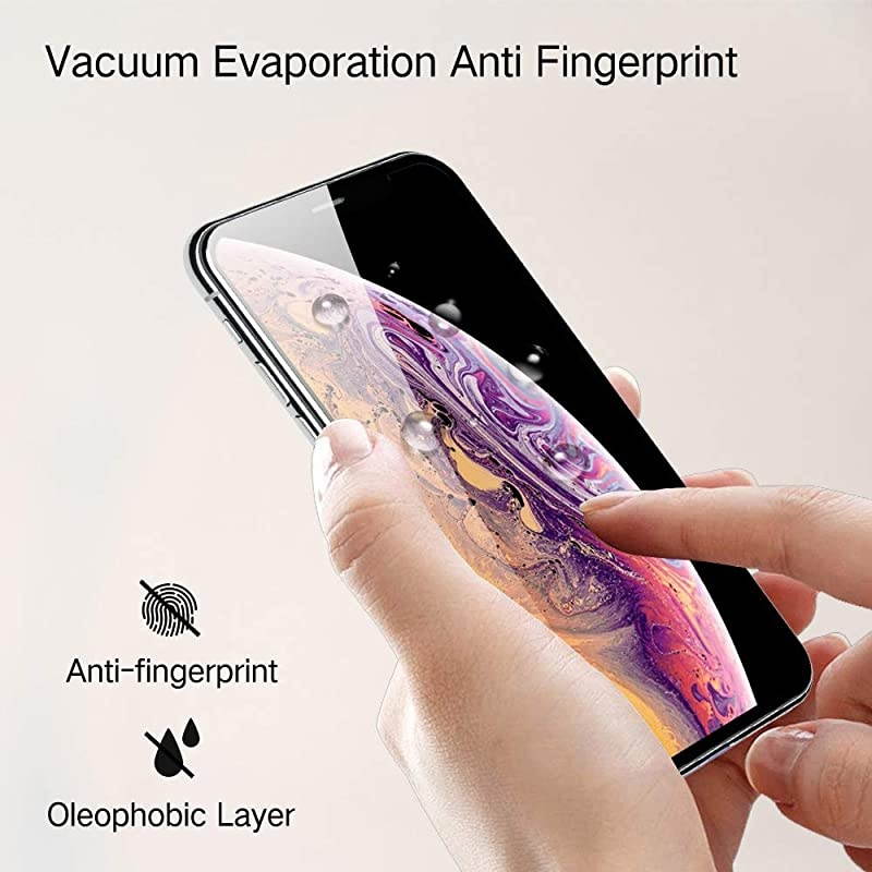 Clear Screen Protector compatible with iPhone 11 Pro 2019 58 iPhone Xs iPhone X iPhone 10 Anti Blue Light Filter Easy Installation Frame Case Friendly Premium Tempered Glass