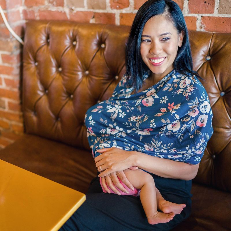 Bebe Au Lait 5-in-1 Nursing Cover - Midnight Floral