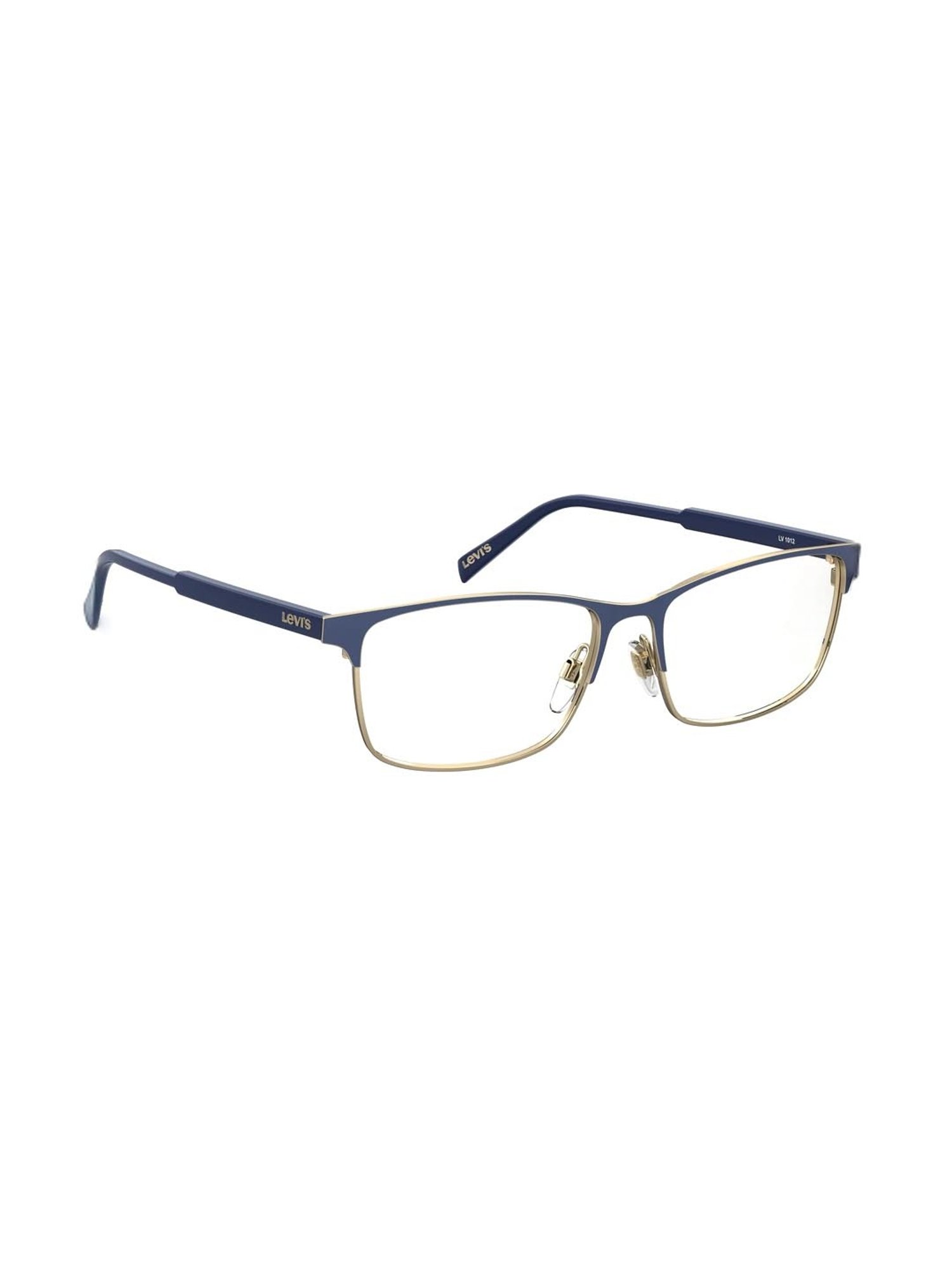 Levi's Blue Rectangular Eye Frames for Men