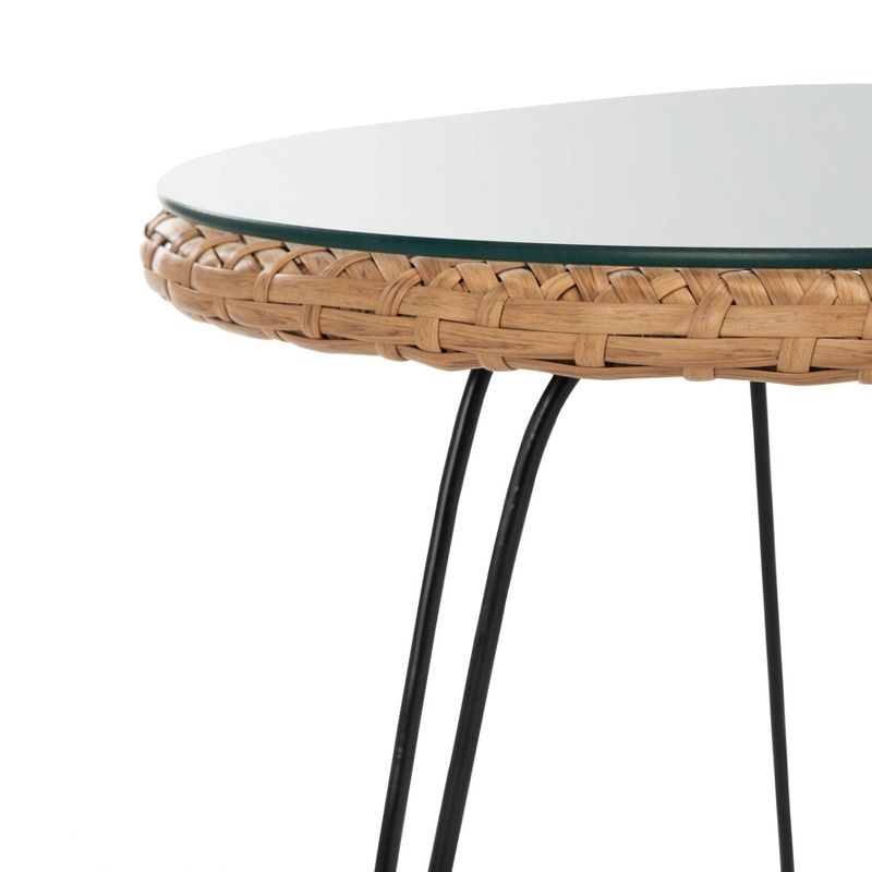 Alton 3 Piece Lounge Set - Natural/Navy - Safavieh