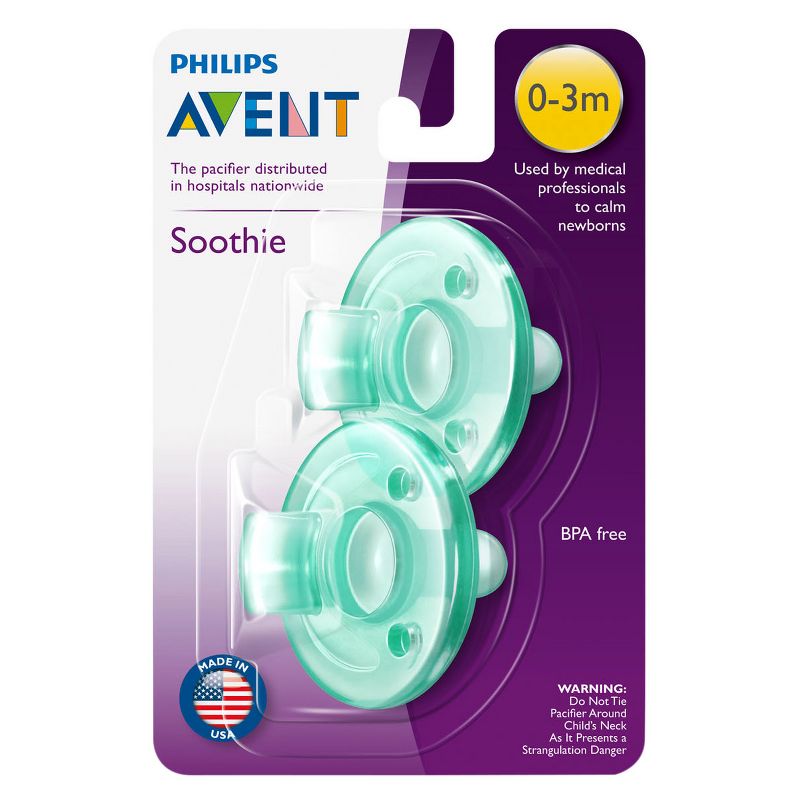 Philips Avent Soothie 0-3m - Green - 2pk
