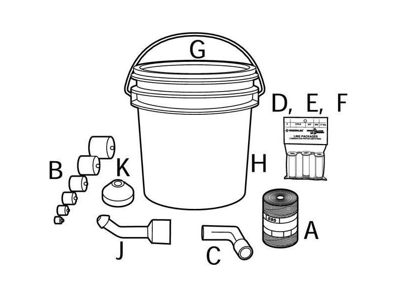 GREENLEE 392 Power Fishing Accessory Kit