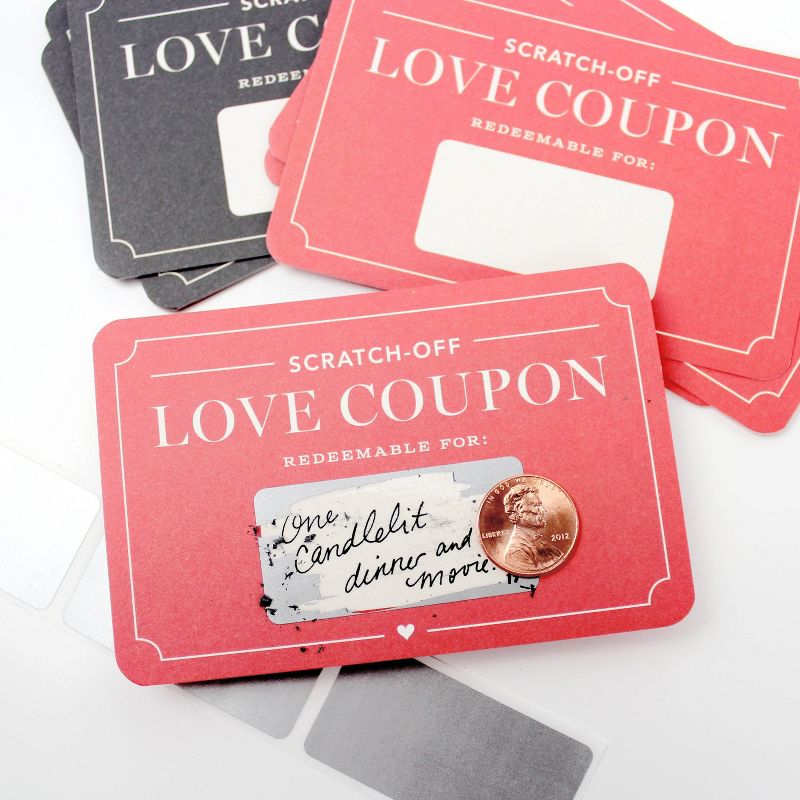 Scratch Off Love Coupons Cards