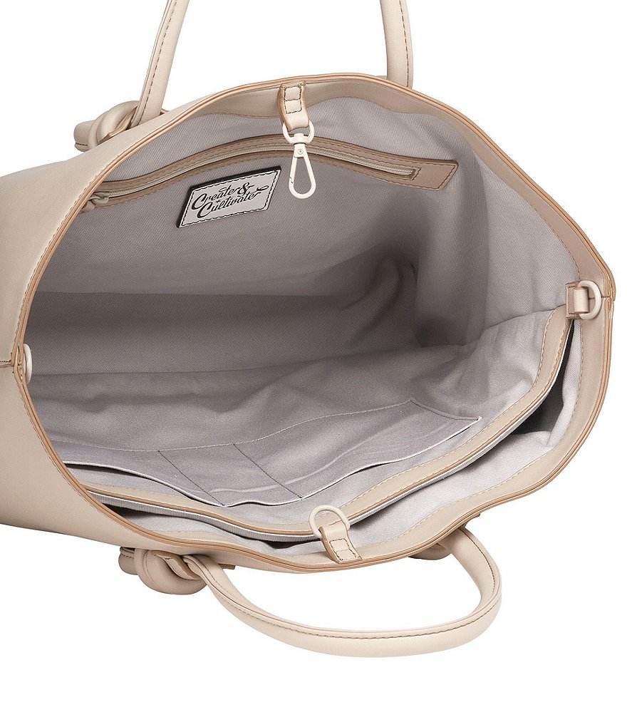 Create & Cultivate Essential Vegan Leather Tote Bag