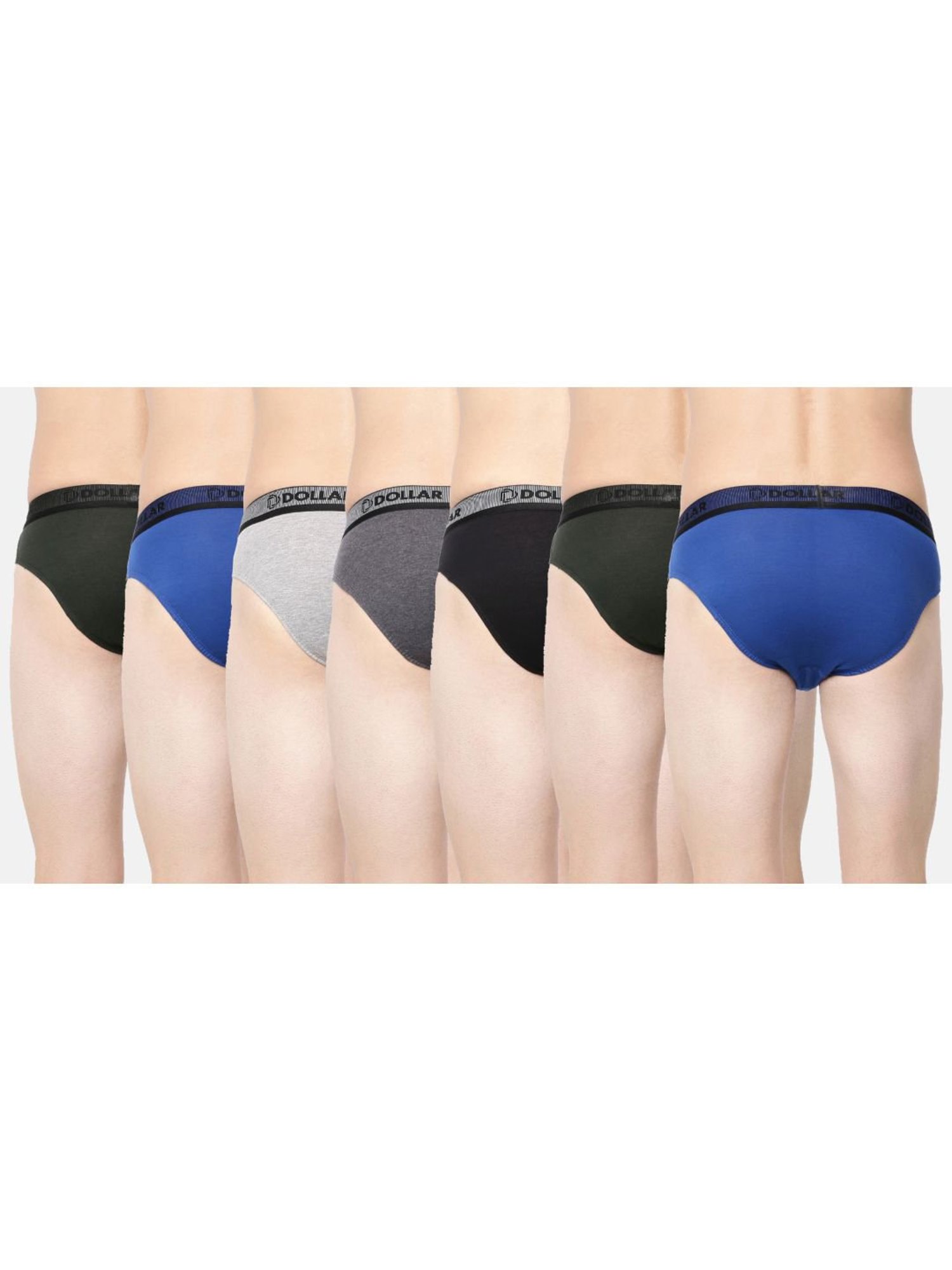 Dollar Bigboss Multicolored Cotton Regular Fit Briefs (Pack of 7)
