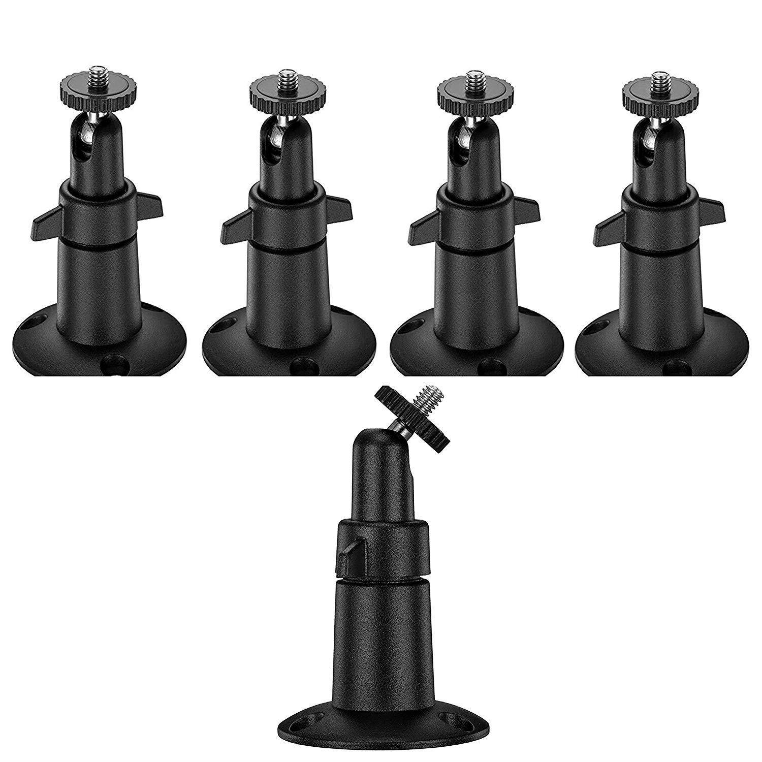 Arlo Camera Mounts (5 pcs Metal-Body/Shaft Black)