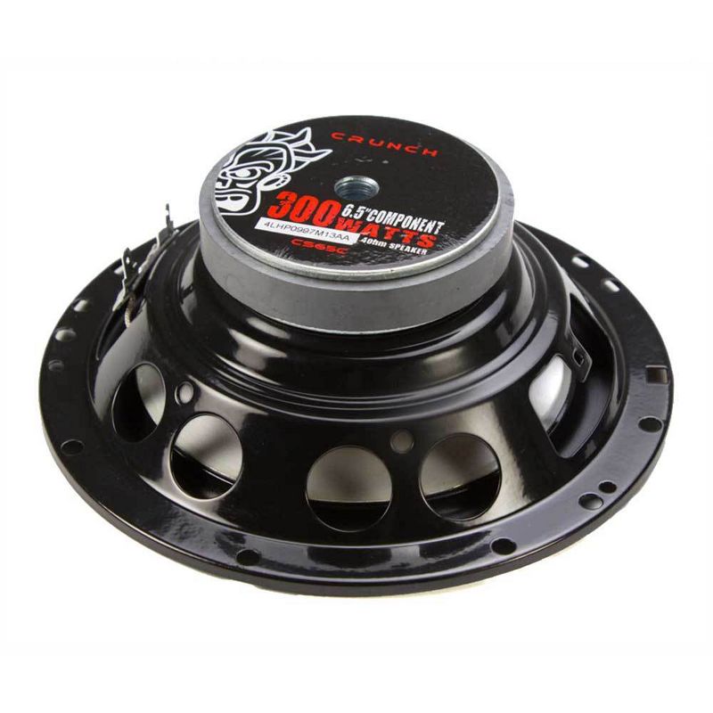 Crunch 300W Full Range 2 Way 4 Ohm Component Car Audio 6.5" Speaker (6 Pairs)