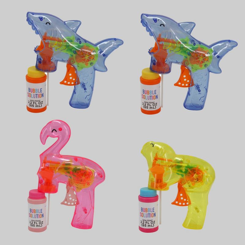 4ct Light Up Animal Bubble Blower with Bubbles  - Bullseye's Playground™