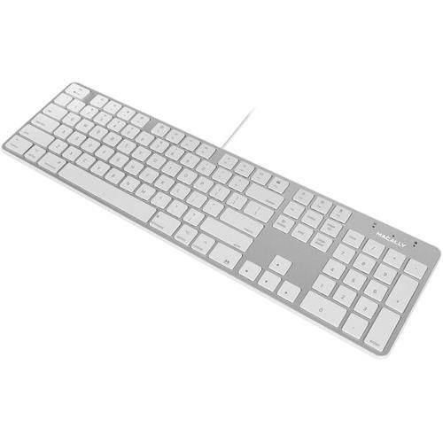 Macally SLIMKEYPROA Ultra-Slim USB Wired Space Keyboard - Gray