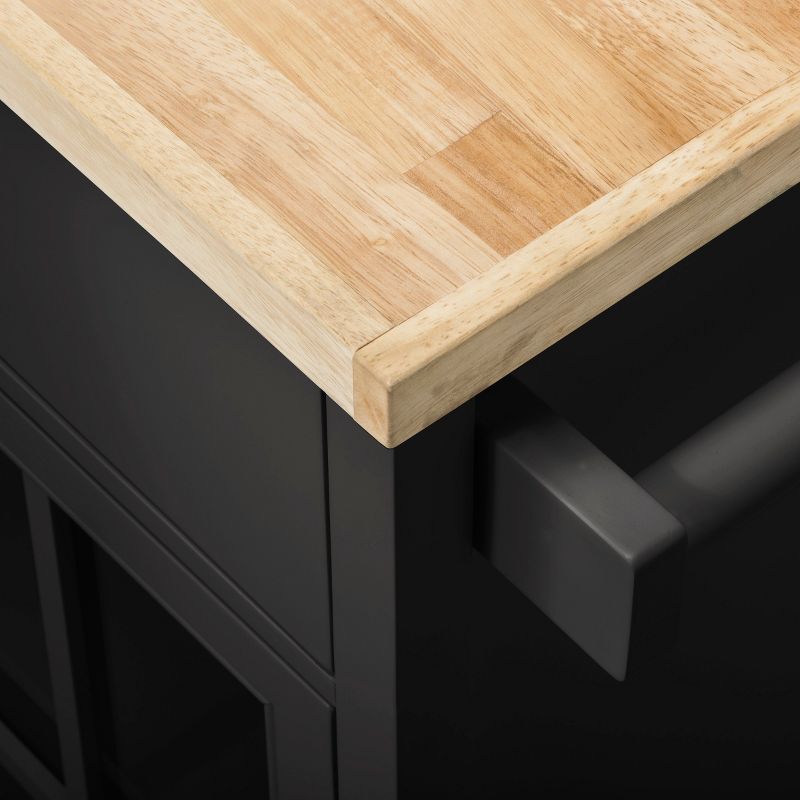 Origami Wood Top Steel Kitchen Organizer 3 Mesh Basket Sliding Drawer (2 Pack)