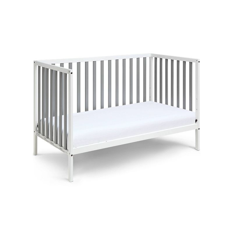 Suite Bebe Deux Remi Island Crib - White/Gray