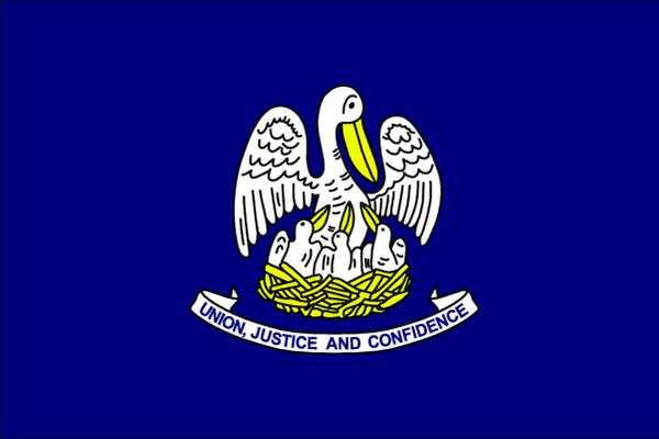 NYLGLO 142160 Louisiana State Flag,3x5 Ft