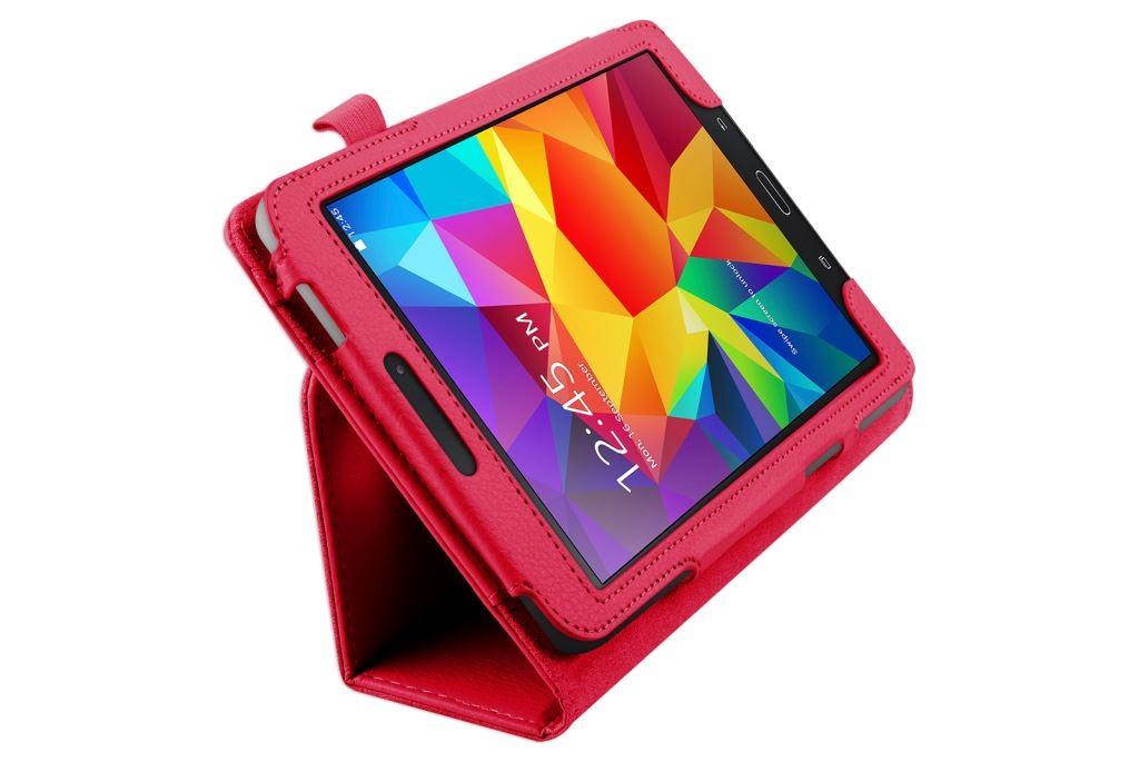 Hellfire Trading Magnetic PU Leather Case Cover for Samsung Galaxy Tab 4 8" T330 - Black