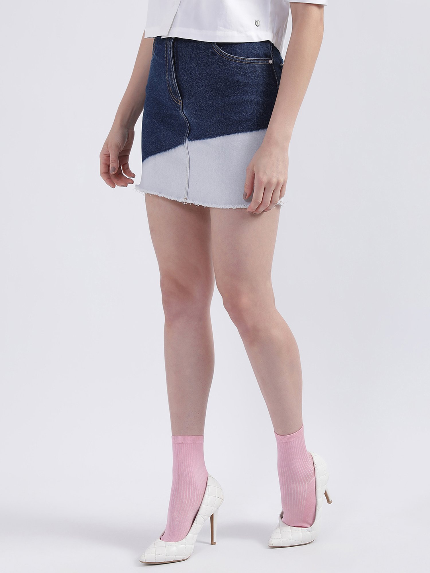 Iconic Women Tie Die Regular Cotton Skirts