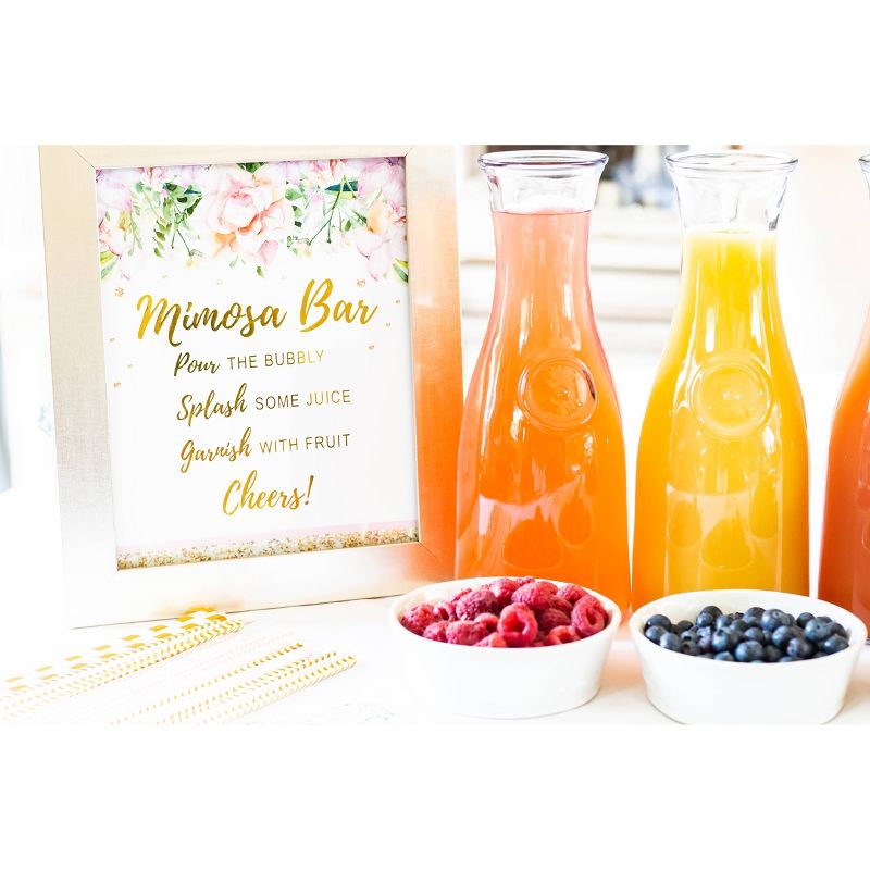 Cotier Brand 97pc Mimosa Bar Kit for Bridal Shower Decoration/Brunch Party or Bachelorette Party Supplies