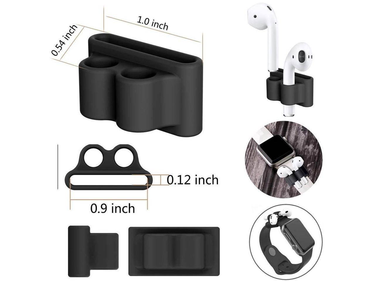 Strap Holder & Silicone Case Cover For Apple AirPod Air Pod Accessories AirPods