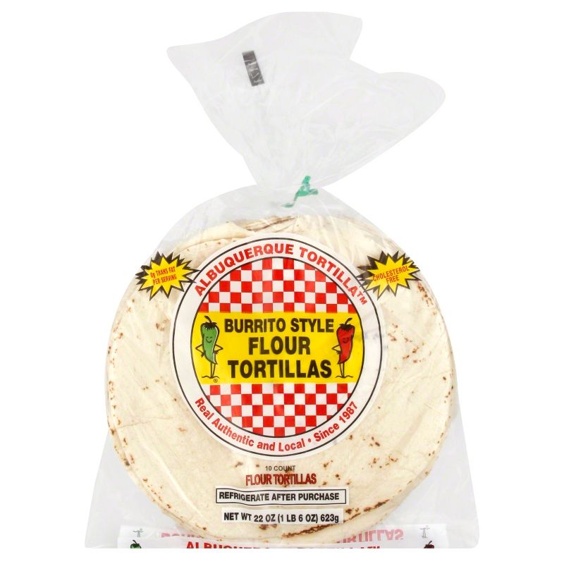 Albuquerque Burrito Style Flour Tortillas - 22oz/10ct