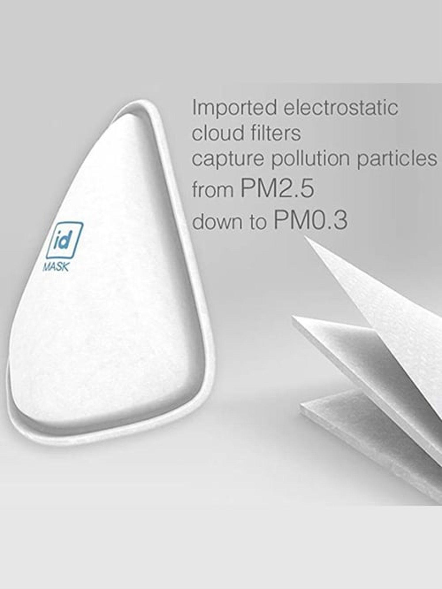 idMASK Reusable Anti Pollution Face Mask With Headstrap & Filter-Kids