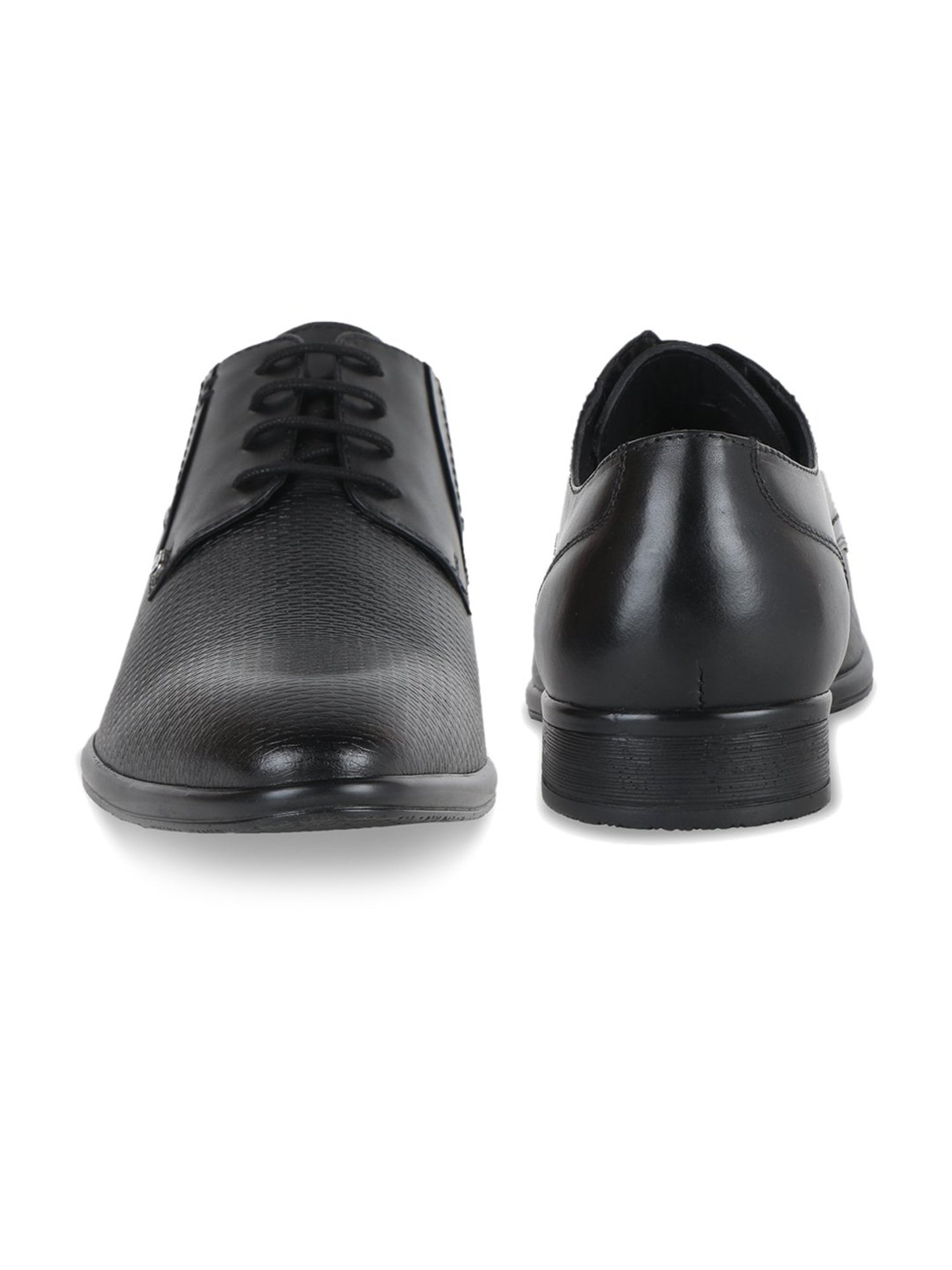 ID Men's Black Derby Shoes