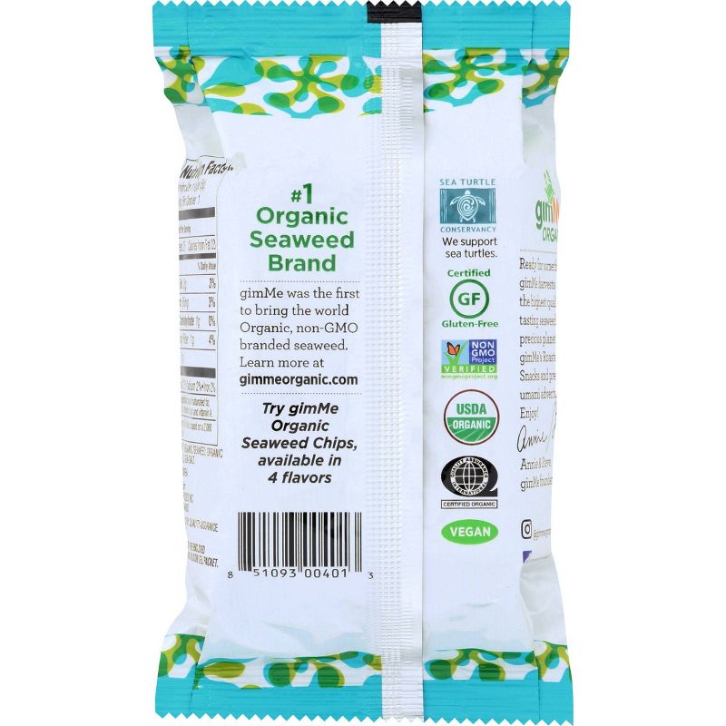 GimMe Organic Roasted Seaweed Snacks - 0.17oz/12pk