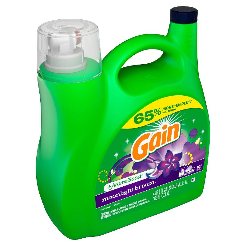 Gain Moonlight Breeze Liquid Laundry Detergent - 165 fl oz