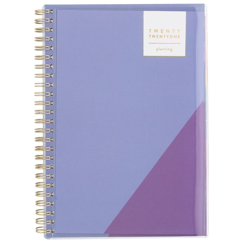 2021 Planner 5.5" x 8.5" CYO Purple Color Block - Atlantic-Pacific
