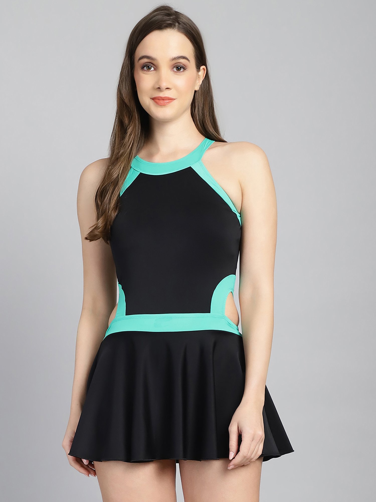 Cukoo Sea Green & Black Swimsuit