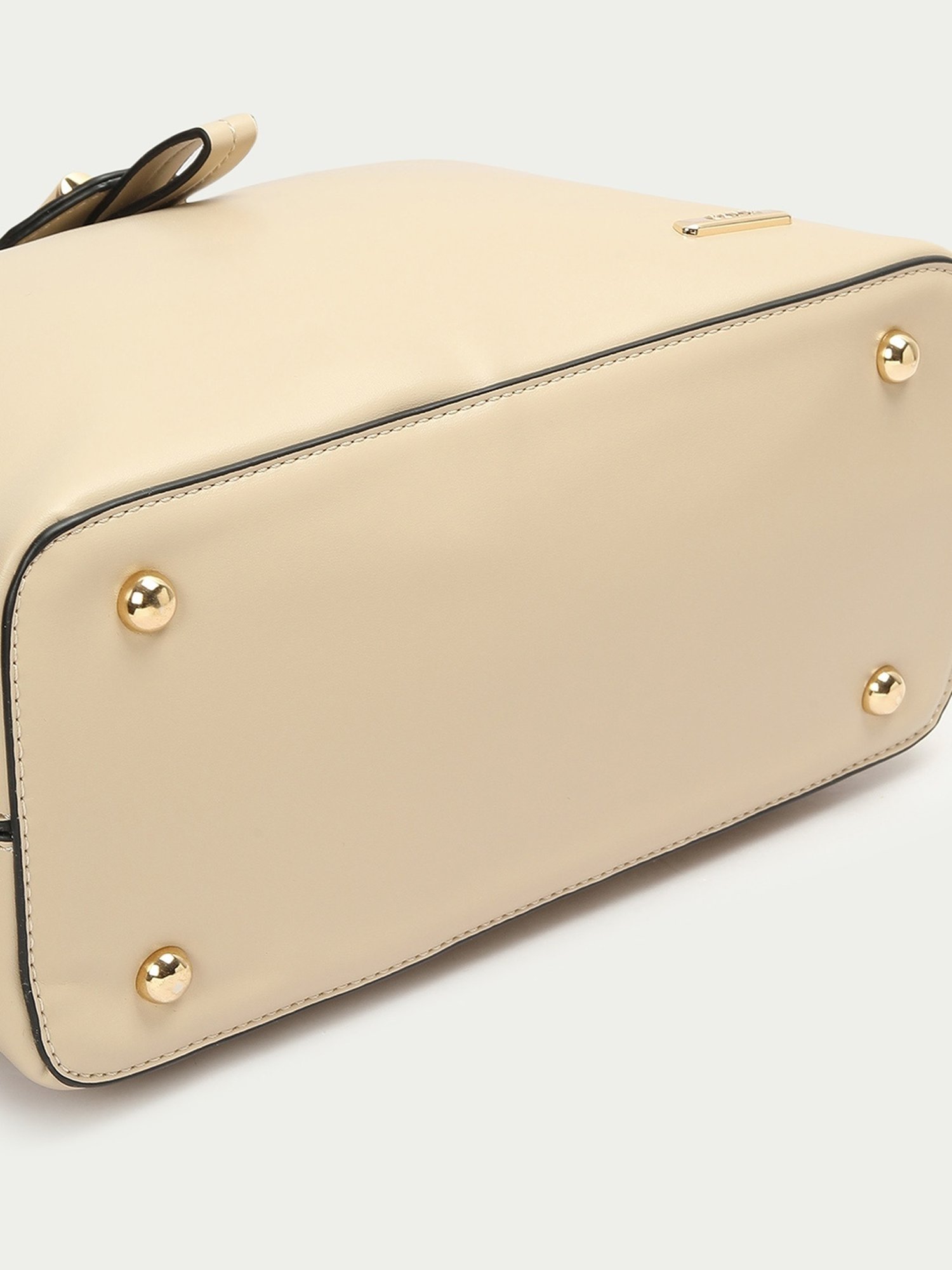 Code by Lifestyle Beige Solid Handbag