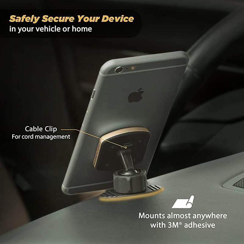 MPDB MagicMount Pro Universal Magnetic Mount Holder for Mobile Devices in Frustration Free Packaging, Black