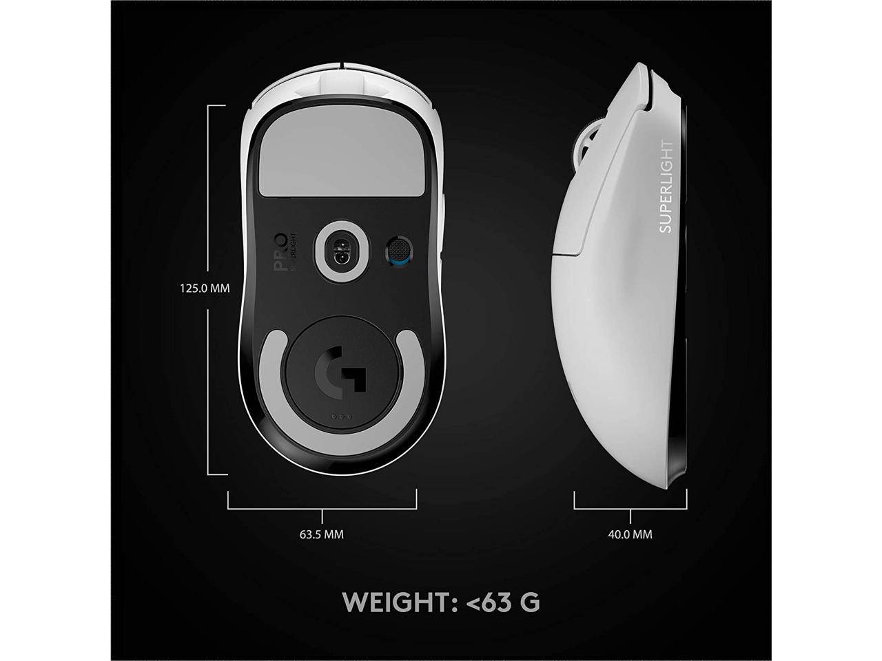 Gameing Mice, Logitech G PRO X SUPERLIGHT Wireless Gaming Mouse Black (In Hand)