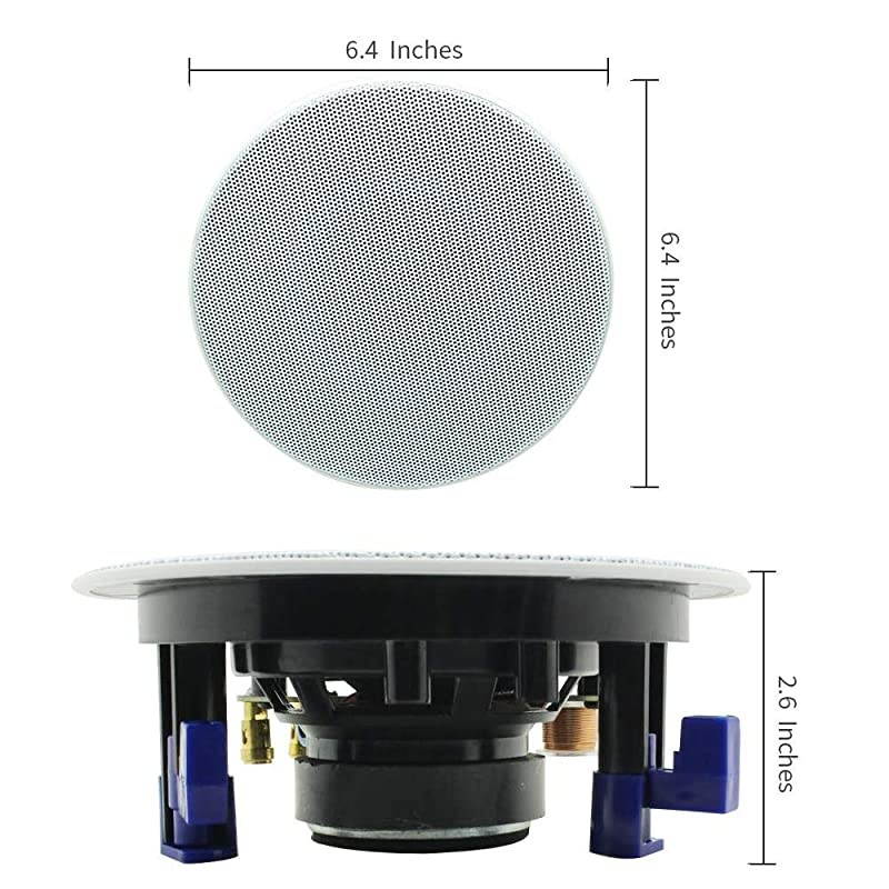 4 HCS418 160 Watts 2 Way Flush Mount in Ceiling in Wall Speakers Perfect for Bathroom KitchenLiving RoomOfficeA Pair