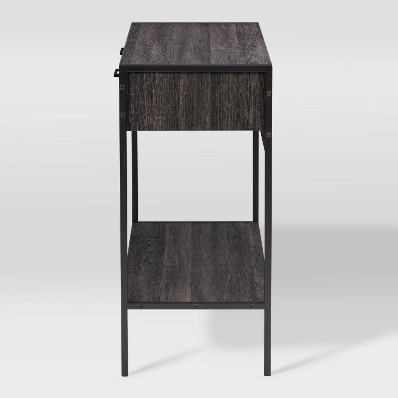 Joliet Entryway Table Gray/Black - CorLiving