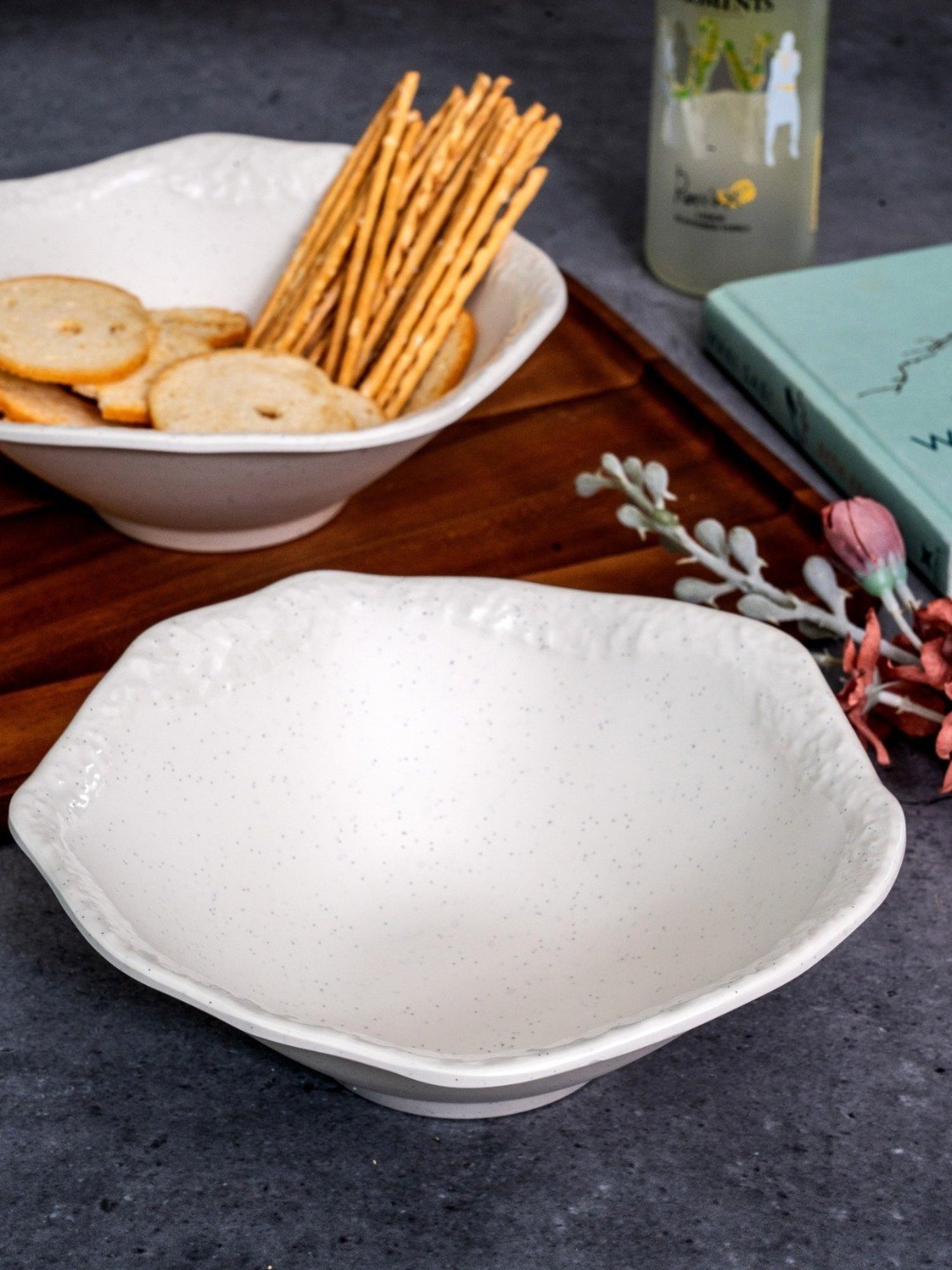 Stehlen White Melamine Primer Bowl - Set of 2