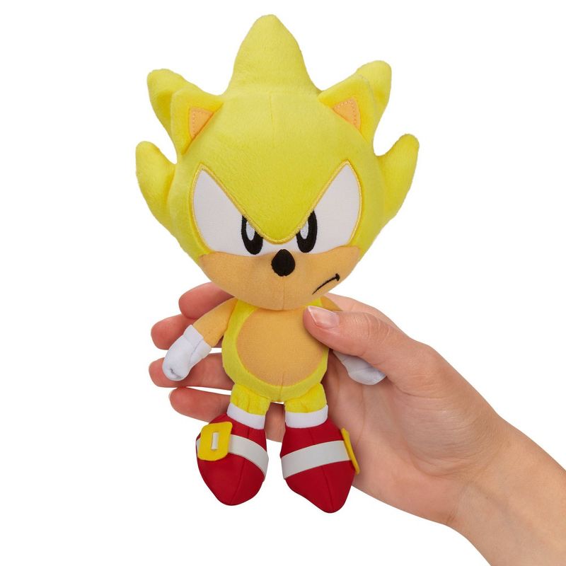 7.5" Sonic Basic Plush - Super Sonic Wave 2