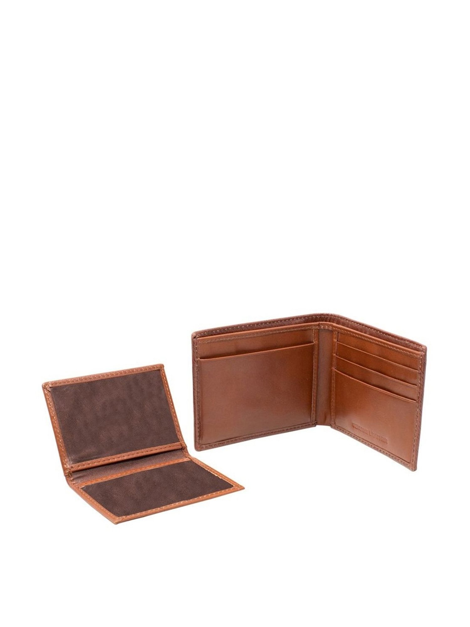 Tohl Tan Casual Leather Bi-Fold Wallet with Card Holder for Men