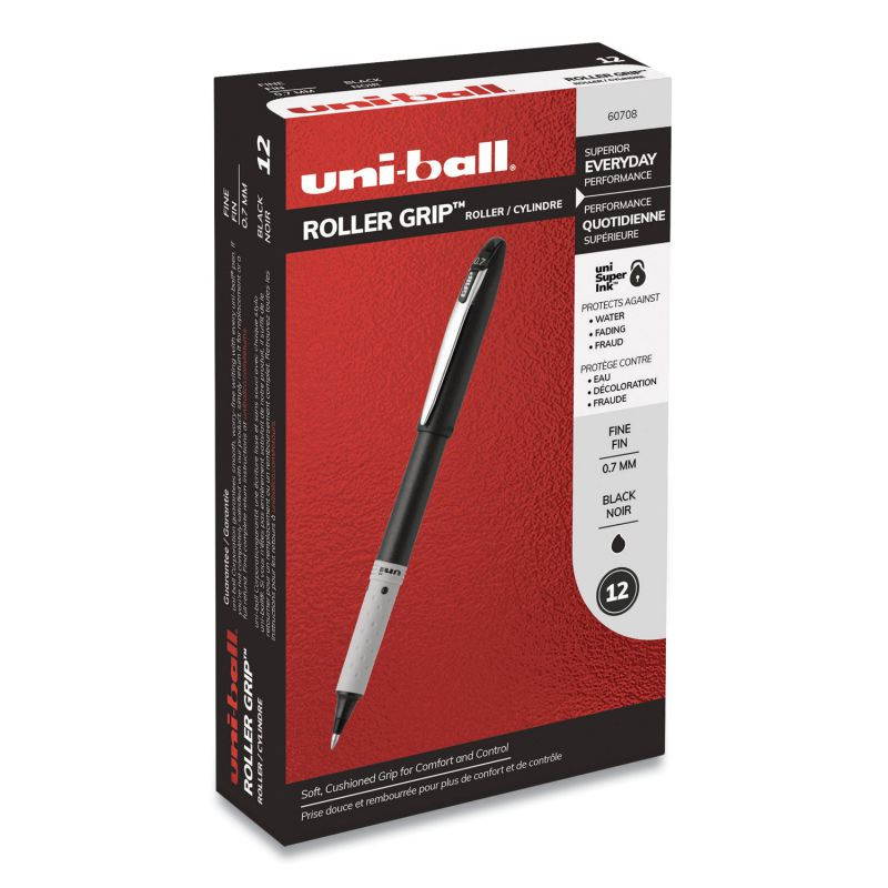 uni-ball Grip Roller Ball Pen ,PEN,UNI-BALLGRIP,FINE,BK