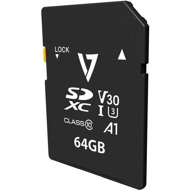 V7 VPSD64GV30U3 64 GB Class 10/UHS-III U3 SDXC