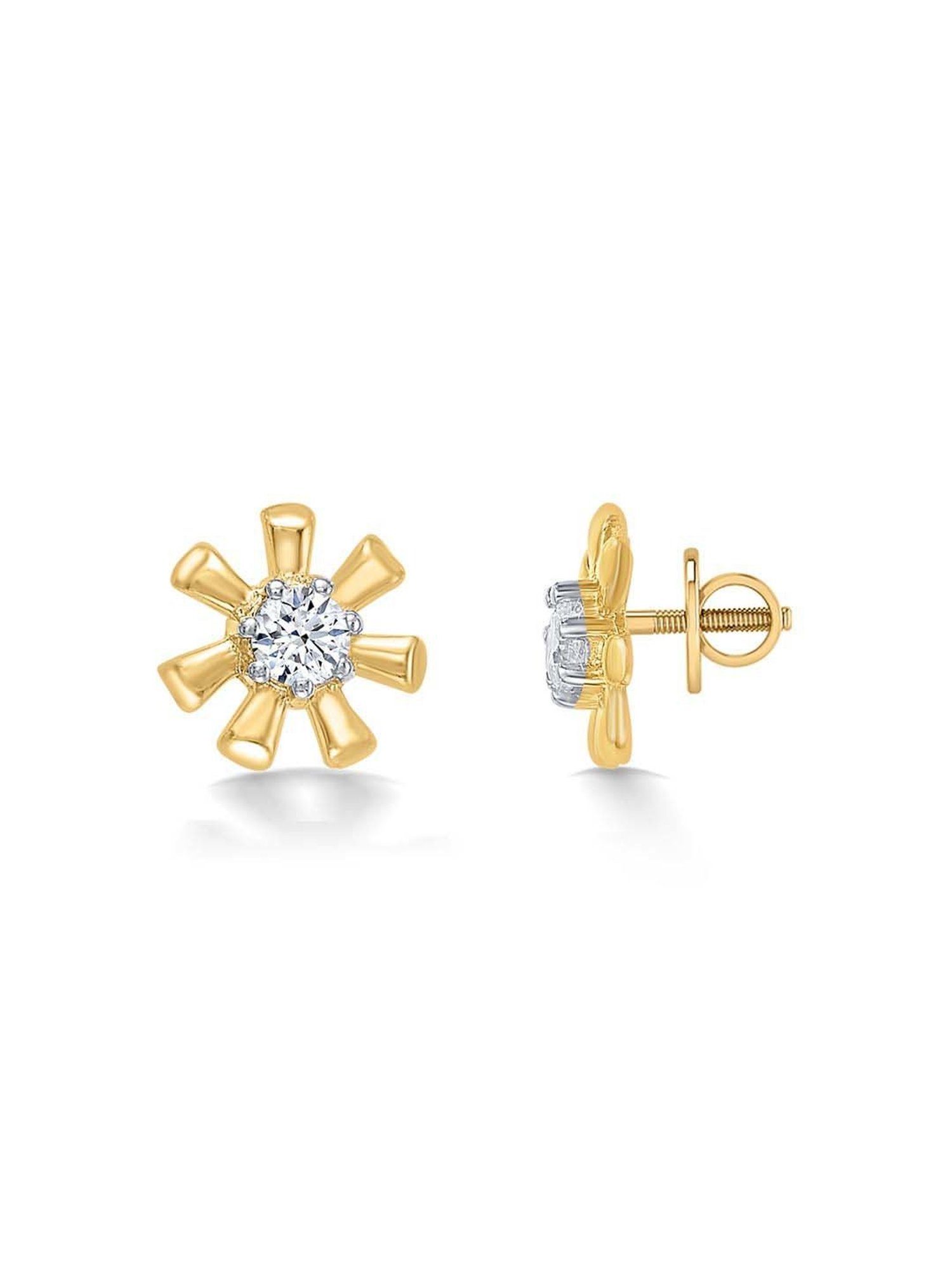 P.N.Gadgil Jewellers 22 Karat (916) BSI Hallmarked Yellow Gold Petal Pops Kids Earring For Kid